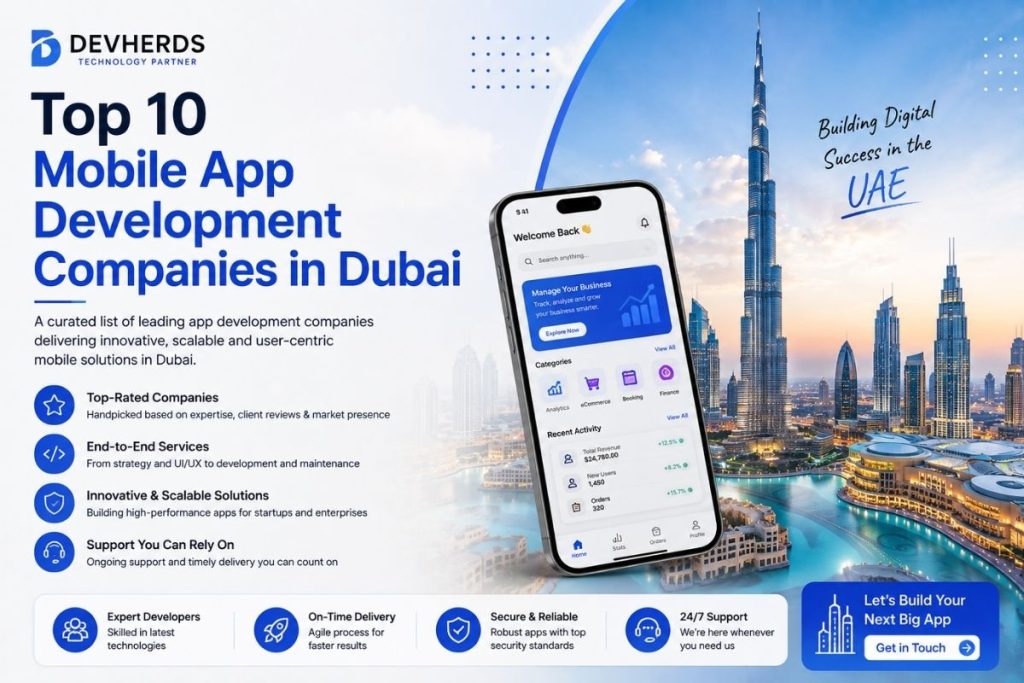 Top 10 Mobile App Development Companies in Dubai