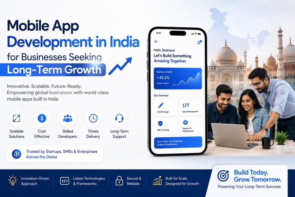 Mobile App Development in India for Businesses Seeking Long-Term Growth